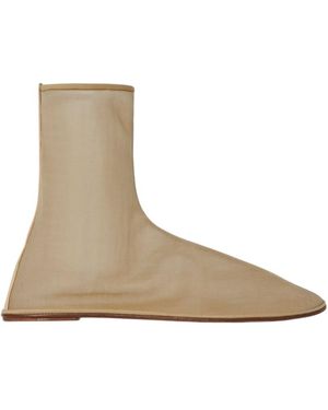 The Row Round-Head Short Boots - Brown