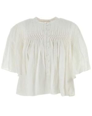 Isabel Marant Isabel Marant Étoile Destiny Embroidered Detailed Blouse - White