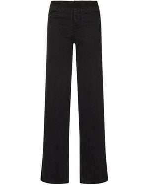 Christopher Esber High-Waisted Wide-Leg Jeans - Black