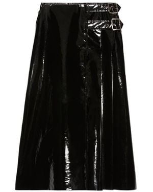 Gucci High-Waisted Vinyl Skirt - Black
