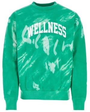 Sporty & Rich Wellness Tie-Dye Sweatshirt - Green