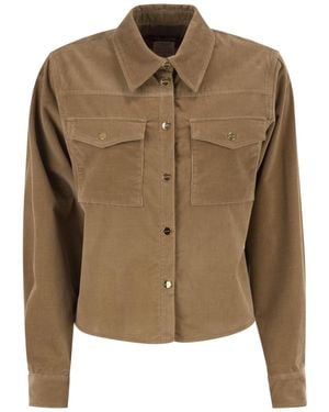 Max Mara Long-Sleeved Casual Jacket - Green