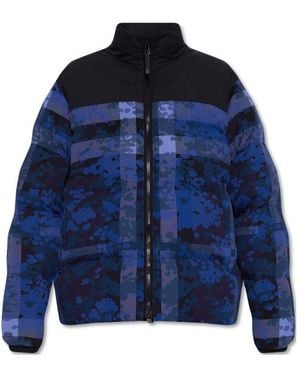 Burberry Camouflage Check Thermoregulated Puffer Jacket - Blue