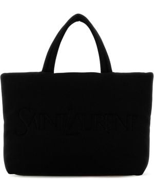 Saint Laurent Nylon Shopping Bag - Black