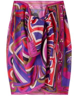 PUCCI Printed Cotton-Voile Pareo - Red