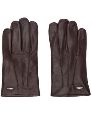 Our Legacy Burgundy 'His' Gloves - Brown