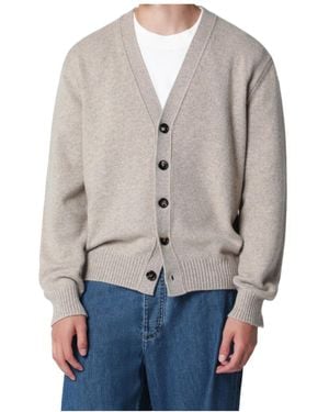 Bottega Veneta Long-Sleeve Cardigan - Grey