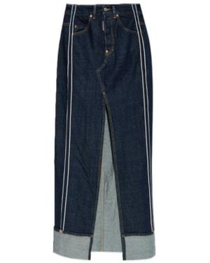 DSquared² Dark Denim Skirt - Blue