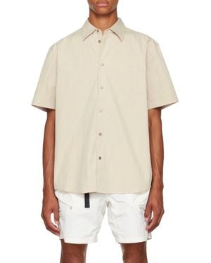 John Elliott Ss Cloak Button-Up Shirt - White