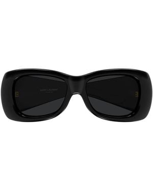 Saint Laurent Eyewear Howl Oversized Frame Sunglasses - Black