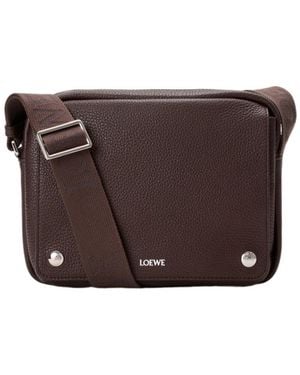Loewe Pebble Medium Messenger Bag - Brown