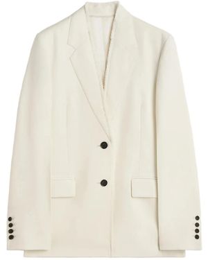 TOTEME Raw Lapel Jacket - White