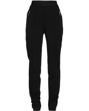 Dolce & Gabbana Solid Color Stretch Casual Pants - Black