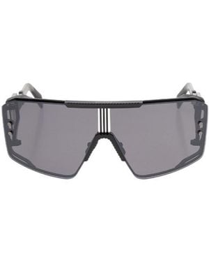 Balmain Eyewear Shield Frame Sunglasses - Gray