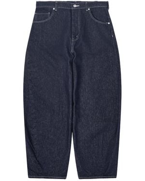 Comme des Garçons Comme Des Garçons Homme Balloon Contrast-Topstitch Jeans - Blue
