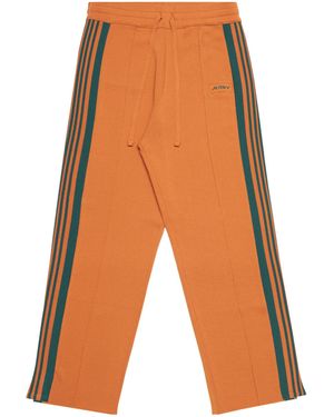 Autry Logo-Embroidered Drawstring-Waist Track Pants - Orange