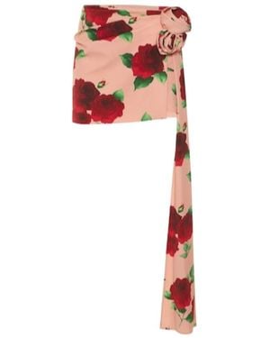 Magda Butrym Pattern Printed Mini Skirt - White