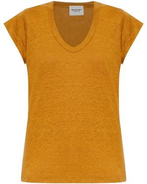 Isabel Marant Short-Sleeved T-Shirt - Yellow