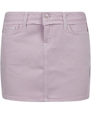 7 For All Mankind Cherry Mini Skirt - Purple