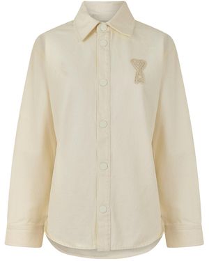 Ami Paris Versatile Long Sleeve Shirt - White