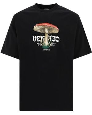 Marcelo Burlon County Of Milan Mushroom Printed T-Shirt - Black