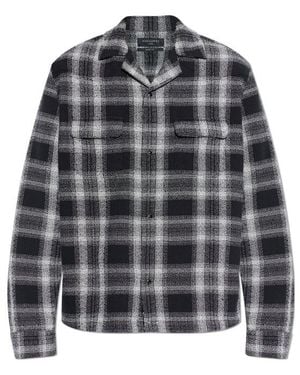 AllSaints Teshio Check Long-Sleeved Shirt - Grey