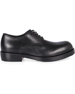 Dries Van Noten Round-Toe Lace-Up Shoes - Black