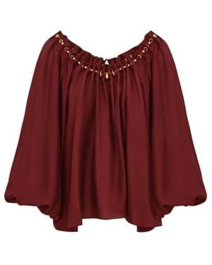 Zimmermann Aster Gathered Bead Blouse