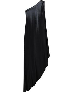 Norma Kamali Asymmetric One-Shoulder Dress - Black
