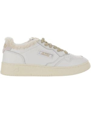 Autry Low Lace-Up Sneakers - White