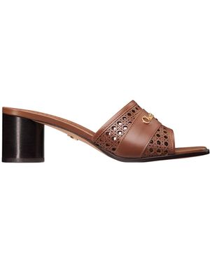 Dior D-Lane Heeled Slide - Brown
