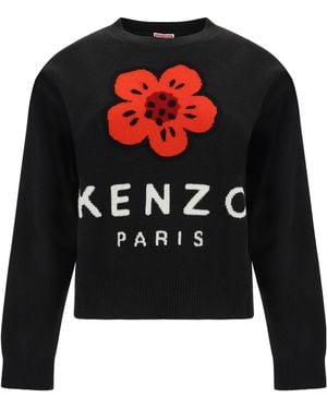 KENZO Boke Flower Knitted Jumper - Black