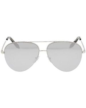 Victoria Beckham Pilot Frame Sunglasses - White