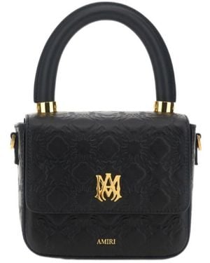 Amiri Micro Ma Top-Handle Shoulder Bag - Black