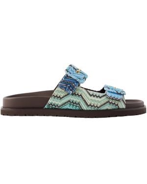 Missoni Minimalist Sandals - Green