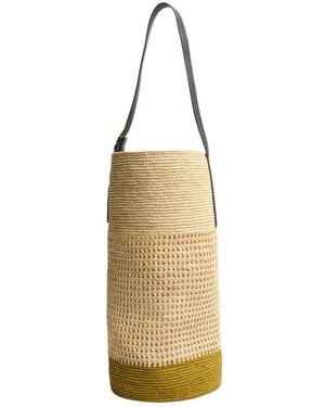 KHAITE Woven Bucket Bag - Metallic