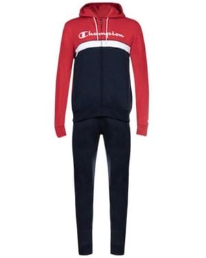 Champion Logo Details Sports Suit - Red