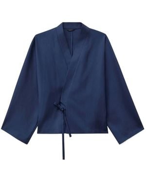 KENZO Wrap Kimono Jacket - Blue