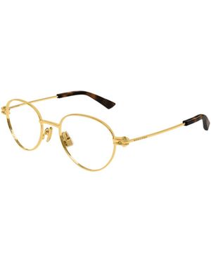 Bottega Veneta Eyewear Bv1382O Round Glasses And Frames - White