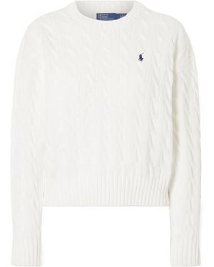 Polo Ralph Lauren Long-Sleeved Crewneck Jumper - White