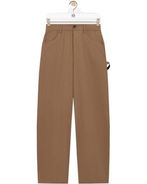 Loewe Cotton Carpenter Trousers - Brown