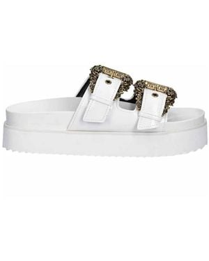 Versace Jeans Couture Couture Buckled Platform Sandals - Multicolor