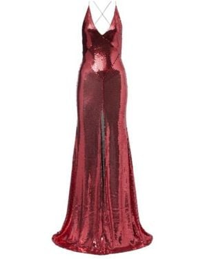 Alex Perry Sequined Gown - Red