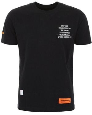 Heron Preston Print T-Shirt - Black