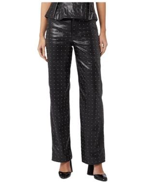 ROTATE BIRGER CHRISTENSEN Riveted Casual Trousers - Black