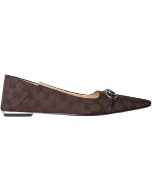 Gucci Simple Ballet Shoes - Brown
