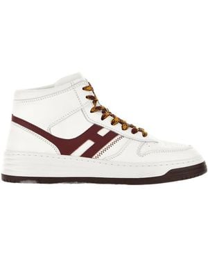 Hogan H630 Basket High-Top Trainers - White
