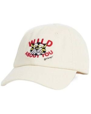 KENZO Wild Tiger Curved Peak Cap - White
