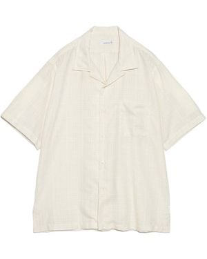 Nanamica Open Collar Panama Short-Sleeve Shirt - White