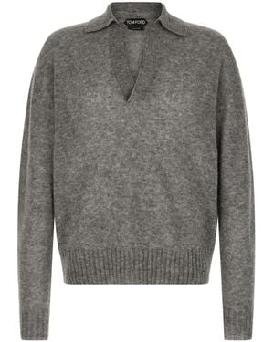 Tom Ford Long-Sleeved Sweater - Gray